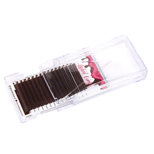 Volume MATTE Brown Mix Tray Volume Eyelash Extensions