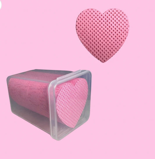 PINK HEART ADHESIVE WIPES