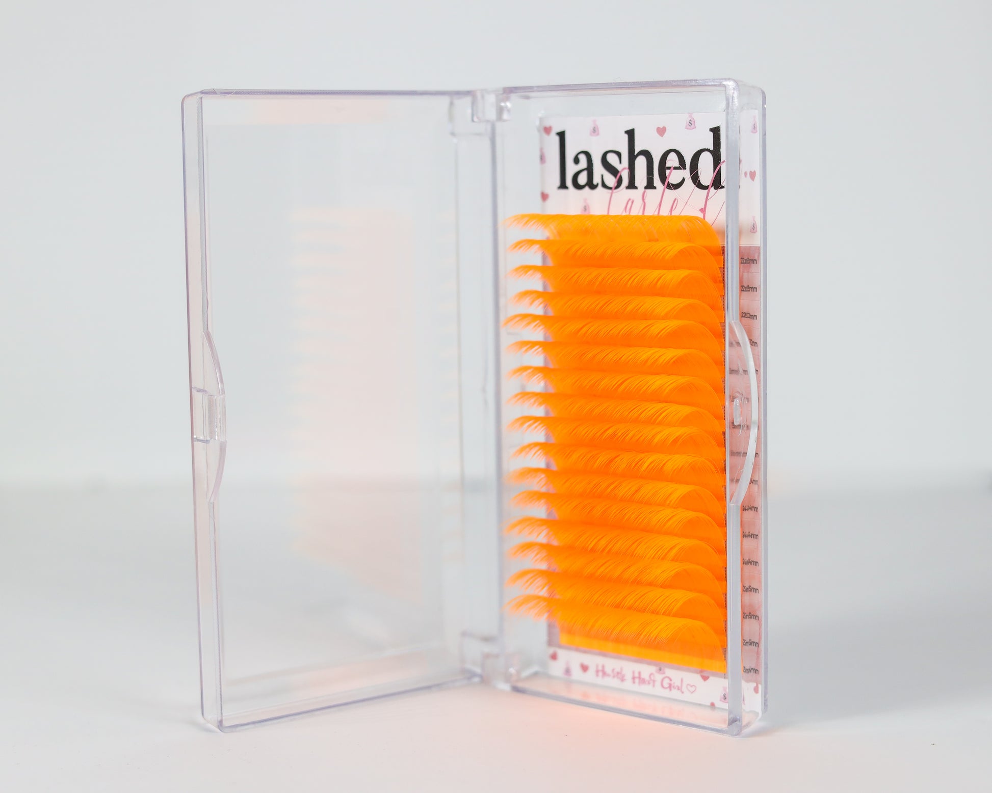 Orange color lashes