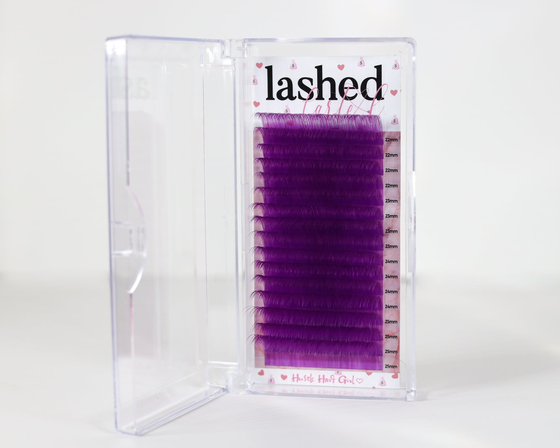 Purple color lashes